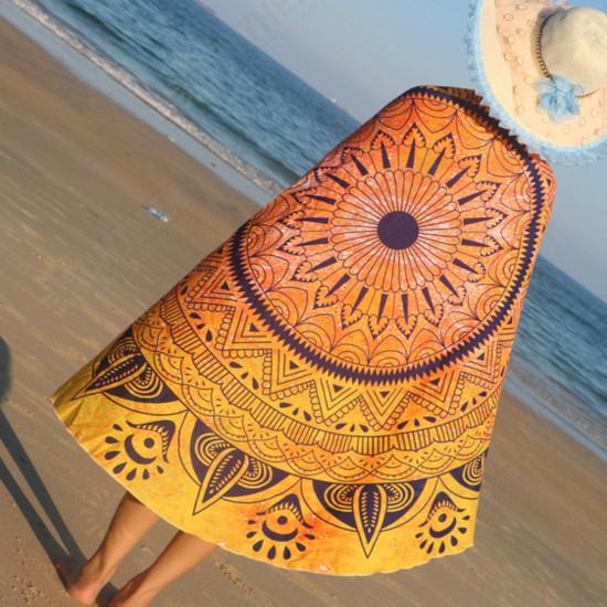 Indian Mandala Woman Beach Towel Hippie Wall Hanging Bohemian Bedspread Tapestry Dorm Decor