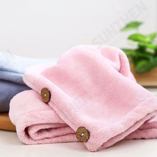 SIM FUN Dry Hair Cap Home Bathroom Super Absorbent Quick-drying Polyester Hair Dry Cap Salon Towel From