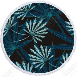 Tropical Plants Printed Microfiber Beach Towel Round Fabric Bath Towels For Living Room Tropical Plants Printed Microfiber Beach Towel Round Fabric Bath Towels For Living Room