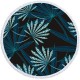 Tropical Plants Printed Microfiber Beach Towel Round Fabric Bath Towels For Living Room