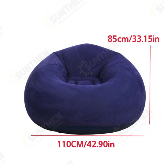 110x85cm Large Inflatable Chair Bean Bag PVC Indoor/Outdoor Garden Furniture Lounge Adult Lazy Sofa No Filler Folding Bed