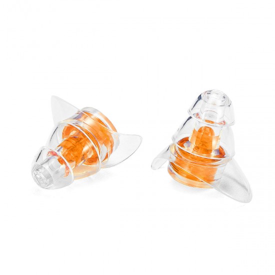 2 Pairs Earplugs Noise Reduction Silicone Ear Plugs Camping Travel Sleeping Swimming Earplugs