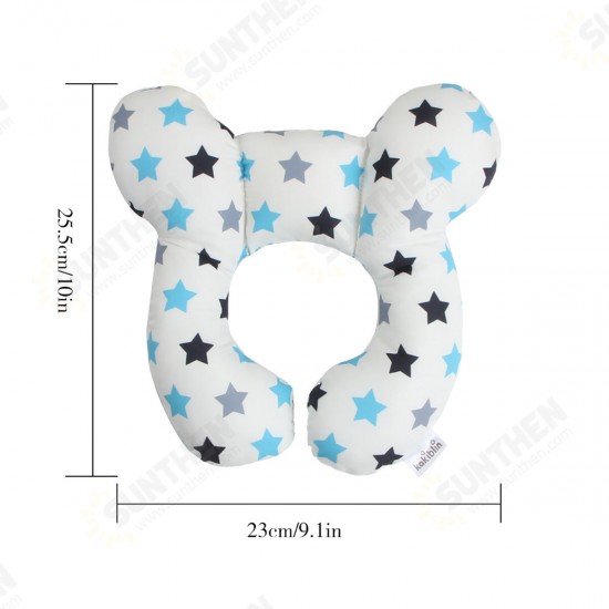 Cotton U-shaped Pillow Baby Stroller Car Seat Cushion Pad Comfortable Breathable Kids Body Support Pillow Mat Outdoor Travel