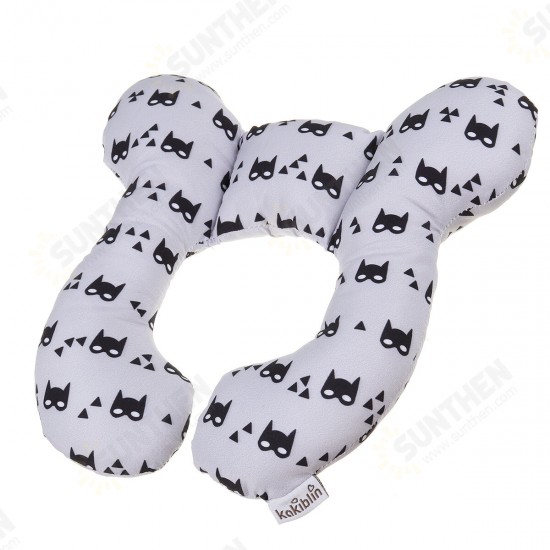 Cotton U-shaped Pillow Baby Stroller Car Seat Cushion Pad Comfortable Breathable Kids Body Support Pillow Mat Outdoor Travel