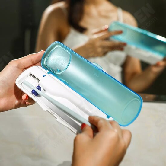 Outdoor Travel Portable Toothbrush Disinfection Case Storage Box UV Toothbrush Sterilizer Oral Hygiene Home Clean