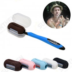 2 In 1 Lazy Mini Toothbrush Cover Finger Tip Shaver Razor Cleaning Tool Kit Outdoor Travel 2 In 1 Lazy Mini Toothbrush Cover Finger Tip Shaver Razor Cleaning Tool Kit Outdoor Travel