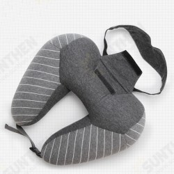 2 In 1 U Shape Neck Pillow Cotton Headrest Cushion Eye Mask Airplane Travel Sleep Rest 2 In 1 U Shape Neck Pillow Cotton Headrest Cushion Eye Mask Airplane Travel Sleep Rest