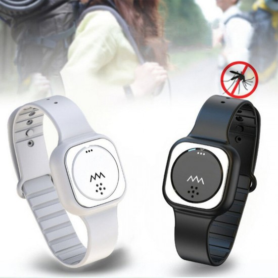 F9 5V Clock Display Mosquito Repellent Watch Ultrasonic Anti-Mosquito Bracelet Outdoor Indoor Children And Adults Mosquito Prevention Device