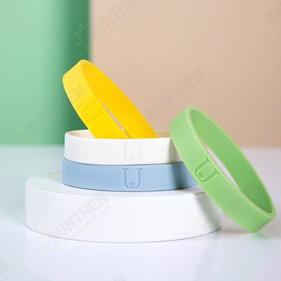 4 Pcs Mosquito Repellent Bracelets Soft Silicone Waterproof Natural Essential Oils Safety Pest Repeller Bracelet Outdoor Camping Travel Home