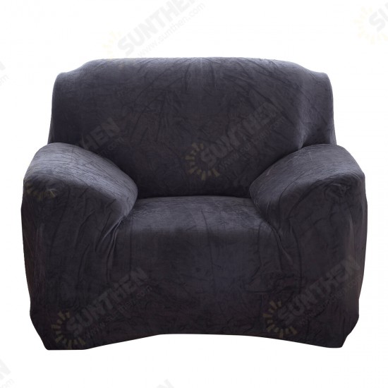 1/2/3 Seats Elastic Stretch Sofa Armchair Cover Universal Couch Slipcover Plush Warm For Autumn Winter