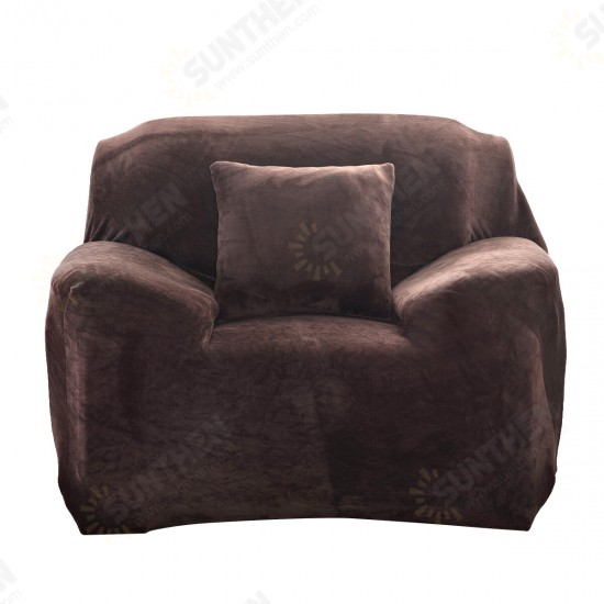 1/2/3 Seats Elastic Stretch Sofa Armchair Cover Universal Couch Slipcover Plush Warm For Autumn Winter