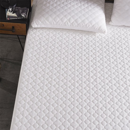 Multi-size Washable White Quilted Mattress Covers Waterproof Protector Pad With Tightly-Elastic Bands Bedding Sets Protective Cover