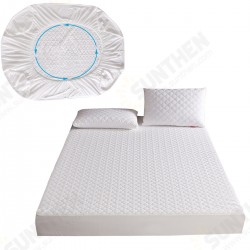 Multi-size Washable White Quilted Mattress Covers Waterproof Protector Pad With Tightly-Elastic Bands Bedding Sets Protective Cover Multi-size Washable White Quilted Mattress Covers Waterproof Protector Pad With Tightly-Elastic Bands Bedding Sets Protective Cover