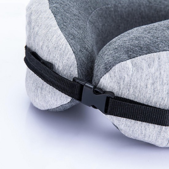 U-shaped Pillow Travel Office Adjustable Nap Neck Pillow 50D Memory Foam Pillow