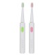 Travel Rechargeable Ultrasonic Electric Toothbrush Waterproof 3 Cleaning Mode Teeth Clean+ 4 Heads