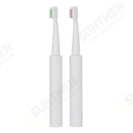 Travel Rechargeable Ultrasonic Electric Toothbrush Waterproof 3 Cleaning Mode Teeth Clean+ 4 Heads