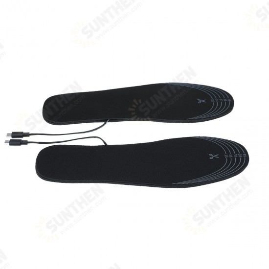 USB Electric Heated Shoe Insoles Electric Film Feet Heater Outdoor Warm Socks Pads Winter Sports Accessories