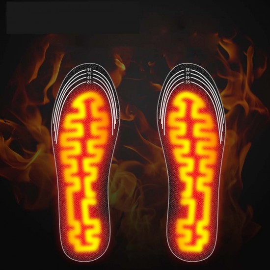 USB Electric Heated Shoe Insoles Electric Film Feet Heater Outdoor Warm Socks Pads Winter Sports Accessories