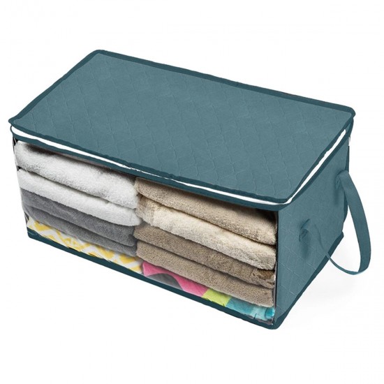 1 Pcs Clothes Storage Bag Foldable Zipper Organizer Pillows Quilt Bedding Bag Luggage Bag
