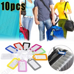 10 Pcs Luggage Bag Tag Name Address ID Label Plastic Travel Bag Tags for Suitcase Bag 10 Pcs Luggage Bag Tag Name Address ID Label Plastic Travel Bag Tags for Suitcase Bag