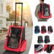 2 In 1 Pet Carrier Backpack Dog Cat Puppy Cart Breathable Outdoor Travel Bag