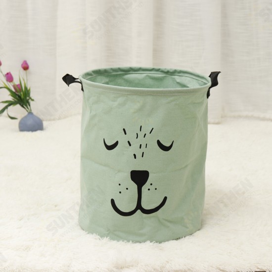 35x40CM Cotton PE Foldable Storage Laundry Hamper Clothes Basket Waterproof Toy Hamper