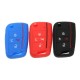 4 Buttons Silicone Car Key Case Three-dimensional Texture