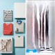 5Pcs Hanging Vacuum Sealed Cloth Hanger Storage Bags With Hand Pump
