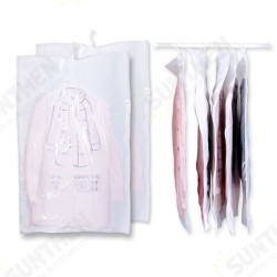 5Pcs Hanging Vacuum Sealed Cloth Hanger Storage Bags With Hand Pump 5Pcs Hanging Vacuum Sealed Cloth Hanger Storage Bags With Hand Pump