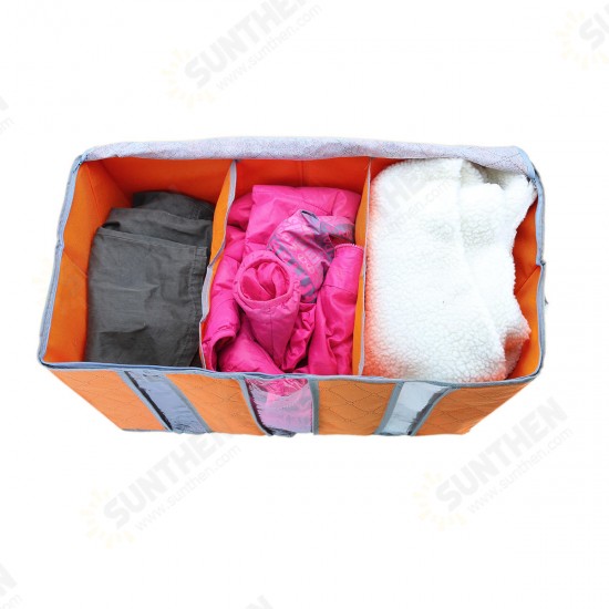 60x35x35cm Non Woven Clothes Quilt Storage Bag Dustproof Moisture Proof Organizer Bag with Zipper