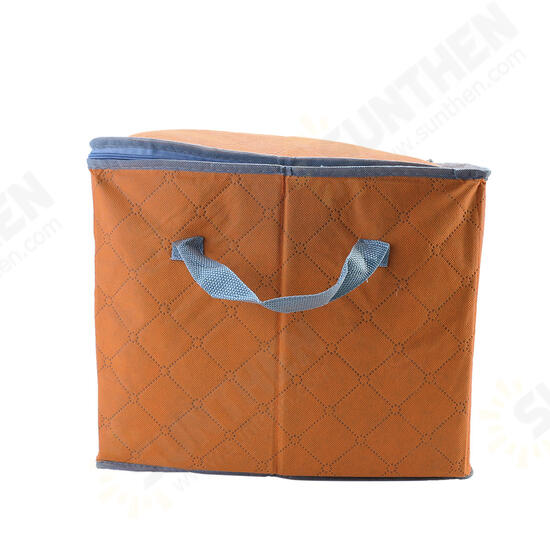 60x35x35cm Non Woven Clothes Quilt Storage Bag Dustproof Moisture Proof Organizer Bag with Zipper