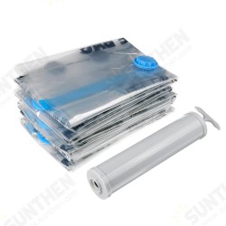 6PC Vacuum Bag Seal Compressed Travel Storage Bag Home Organizer Foldable Clothes Bag With Hand Pump 6PC Vacuum Bag Seal Compressed Travel Storage Bag Home Organizer Foldable Clothes Bag With Hand Pump