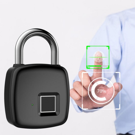 P30 Smart Fingerprint Lock 300mAh USB Charging 10 Sets Fingerprints Anti-theft Lock