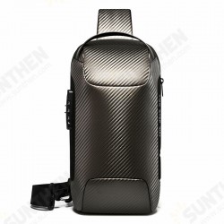 USB Charging Sling Bag Carbon Fiber Waterproof Anti-theft Lock Crossbody Bag Chest Bag Outdoor Camping Travel Cycling USB Charging Sling Bag Carbon Fiber Waterproof Anti-theft Lock Crossbody Bag Chest Bag Outdoor Camping Travel Cycling