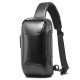 USB Charging Sling Bag Carbon Fiber Waterproof Anti-theft Lock Crossbody Bag Chest Bag Outdoor Camping Travel Cycling