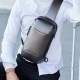 USB Charging Sling Bag Carbon Fiber Waterproof Anti-theft Lock Crossbody Bag Chest Bag Outdoor Camping Travel Cycling