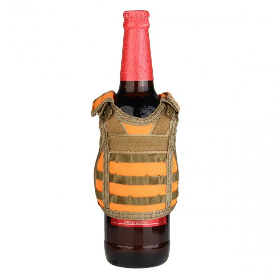 Beverage Insulator Tactical Vest Beer Cooler Holder Travel Camping Portable Can Cooler
