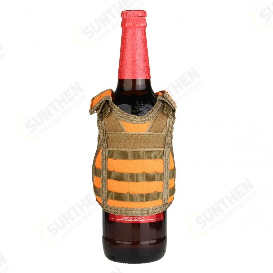 Beverage Insulator Tactical Vest Beer Cooler Holder Travel Camping Portable Can Cooler