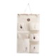 Cotton Wall Door Hanging Organizer Storage Baskets Bag Container Closet Pocket