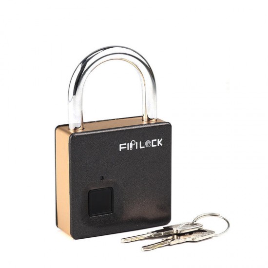 FL-S5 Smart Anti-theft USB Fingerprint Lock IP65 Waterproof Travel Suitcase Luggage Padlock