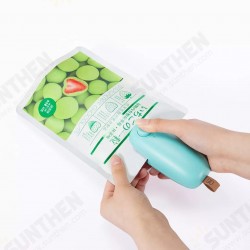 2-in-1 Mini Heat Sealer Cutter Vacuum Chip Bag Sealer Handheld Portable for Camping Travel