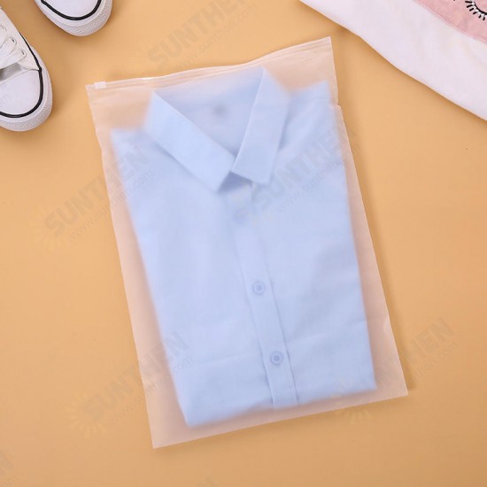 10Pcs/Set Transparent Storage Bag Travel Waterproof Dustproof Sealed Clothing Organizer