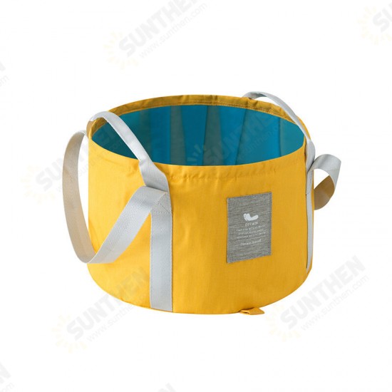 13.2L Folding Basin Bucket Portable Washbasin Camping Travel Washing Bucket Bag