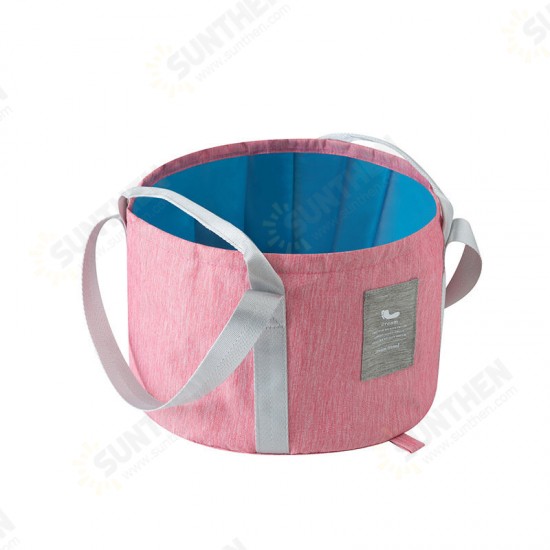 13.2L Folding Basin Bucket Portable Washbasin Camping Travel Washing Bucket Bag