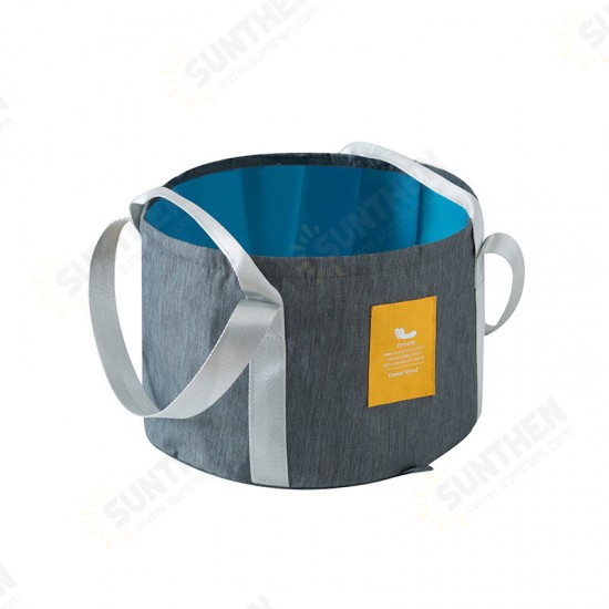 13.2L Folding Basin Bucket Portable Washbasin Camping Travel Washing Bucket Bag