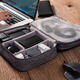 3-Layers Data Cable Storage Bag Waterproof Men Women Office Storage Bag Multi-function Digital Product Organizer