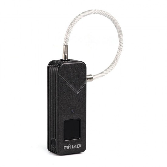 3.7V Smart Anti-theft USB Fingerprint Lock IP65 Waterproof Travel Suitcase Luggage Bag Safety Security Padlock