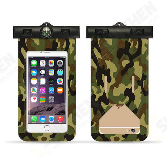 6 Inch Waterproof Mobile Phone Bag Pouch Touch Screen Cell Phone Holder Cover For iPhone X Xiaomi