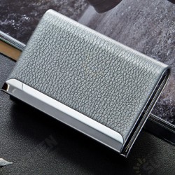 Aluminum Alloy Metal Card Holder PU Leather Credit Card Case ID Card Storage Box Aluminum Alloy Metal Card Holder PU Leather Credit Card Case ID Card Storage Box