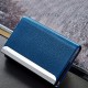 Aluminum Alloy Metal Card Holder PU Leather Credit Card Case ID Card Storage Box